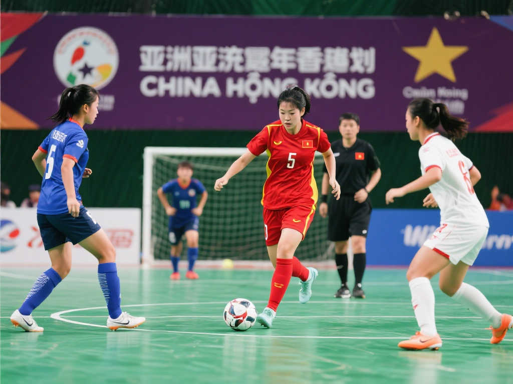 中国香港女子五人制足球队亚洲杯惜败越南队，3：5无缘胜利